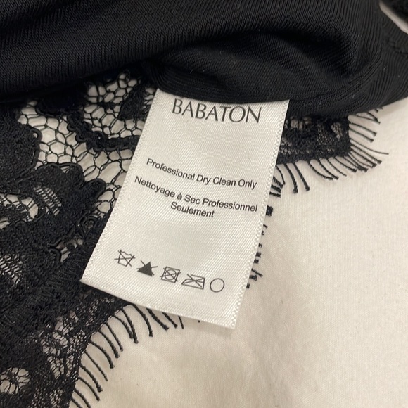 Babaton lace crop top in size small black - Picture 3 of 5